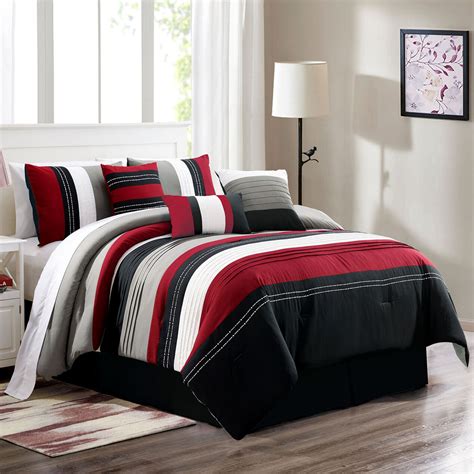 comforter red and black|red and black queen bedspreads.